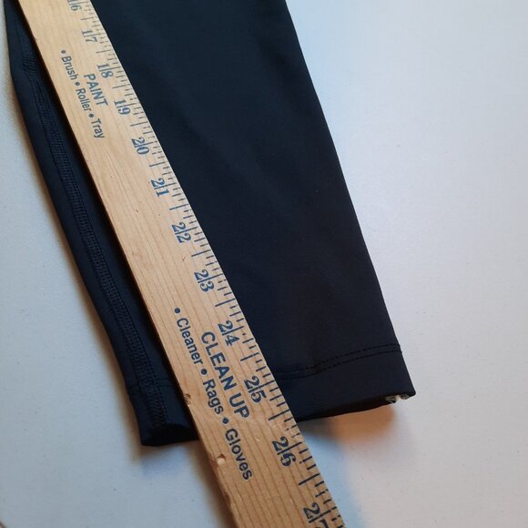 Nike Leggings Womens XL Black High Rise Yoga Crochet Edge 7/8 Boho Dri-Fit - Picture 11 of 12